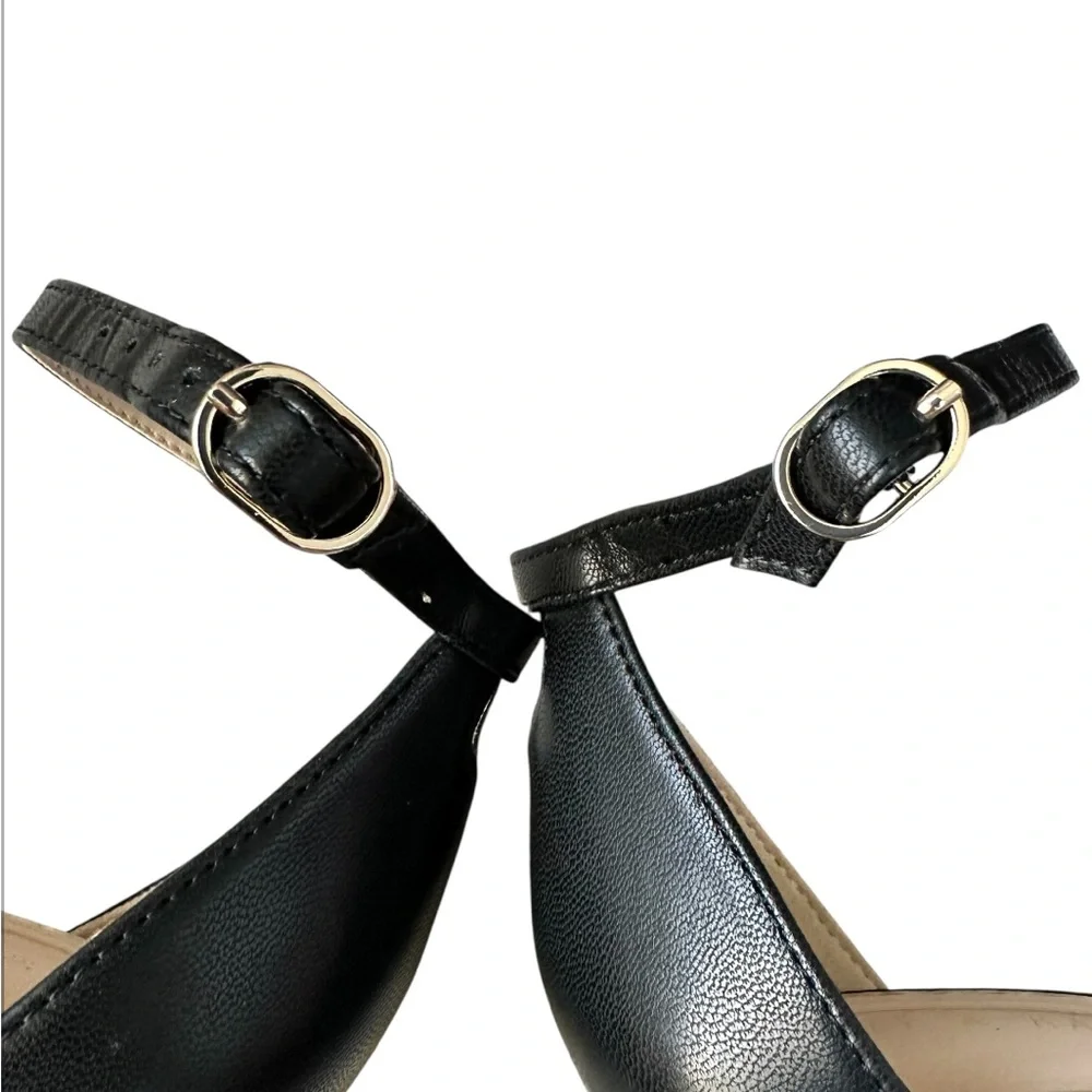 KELLY & KATIE Women’s‎ Black ‘Hailee’ Block Heel Sandals Ankle Strap Size 7